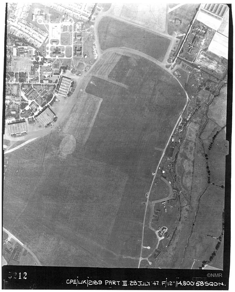 Aerial photograph taken in 1947